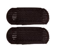 1 paire de coussins pour cheveux - 2 pièces | BB clip volume respirant et bandeau invisible pour frange haute remontée, amplificateur de volume de cheveux pour mariage, fête, banquet, noir/café, 1