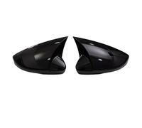 1 paire de couvercles de rétroviseur Convient pour Skoda Mk3 2015 - 2017, noir/carbone, capuchon d'aile latérale, garniture de boîtier, Capuchons de rétroviseurs(Gloss Black)