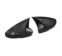 1 paire de couvercles de rétroviseur Convient pour Skoda Mk3 2015 - 2017, noir/carbone, capuchon d'aile latérale, garniture de boîtier,(Carbon Fiber Pattern)
