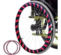 1 paire de couvercles jante poussée for fauteuil roulant, 24/22/20 pouces, couvercle à main, jantes en Silicone for fauteuils roulants manuels, Ultra Grrrip(A,22in)