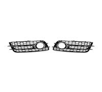 1 Paire De Couverture De Calandre De Phare Antibrouillard De Pare-chocs Avant Maille De Nid D'abeilles De Voiture Pour A4 B8 S4 2008-2012 Calandre Avant Voiture(Chrome Black)