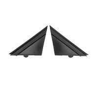 1 Paire de Couverture de Drapeau de Rétroviseur de Porte, KIMISS 1SH17KX7AA Couverture de Drapeau de Rétroviseur de Porte de Voiture en Forme de Triangle Gauche Droite Noir Remplacement de Décoration