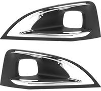 1 paire de couverture de lumière de brouillard avant 1806095x lampe lunette décoration extérieure de remplacement pour Peugeot 3008 2016-2019