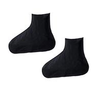 1 paire de couvre-chaussures de pluie en latex pour chaussures de pluie courtes et hautes - Unisexe - Antidérapantes - Noir - Long L