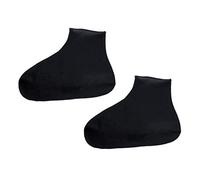1 paire de couvre-chaussures de pluie en latex pour chaussures de pluie courtes et hautes - Unisexe - Antidérapantes - Noir - Court - M