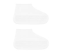1 paire de couvre-chaussures transparents imperméables en silicone avec semelle rigide, antidérapantes, réutilisables pour homme et femme, 40-44
