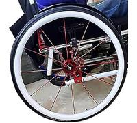1 paire de couvre-jantes for fauteuil roulant | Protecteurs universels d'anneau main en Silicone 20/22/24 pouces, antidérapants et résistants à l'usure, accessoires(White,24in)