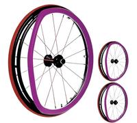 1 paire de couvre-mains de fauteuil roulant antidérapants en silicone, 50,8 cm/61 cm, résistants à l'usure, for une meilleure adhérence et une meilleure traction(Purple,22inch)