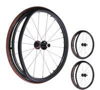 1 paire de couvre-mains de fauteuil roulant antidérapants en silicone, 50,8 cm/61 cm, résistants à l'usure, for une meilleure adhérence et une meilleure traction(Black,22inch)