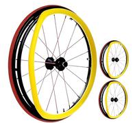 1 paire de couvre-mains de fauteuil roulant antidérapants en silicone, 50,8 cm/61 cm, résistants à l'usure, for une meilleure adhérence et une meilleure traction(Yellow,22inch)