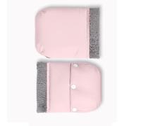 1 paire de couvre-poignées coupe-vent en tissu polyester avec bouton à libération rapide, doublure en polaire douce pour utilisation en saison froide