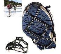 1 paire de crampons antidérapants universels pour chaussures à neige, dispositif de traction pour randonnée, marche, jogging (convient aux tailles 35 à 43)