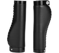 1 paire de Cuir synthétique vélo de montagne pliage vélo vélo poignées verrouillables (noir)