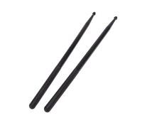 1 paire de de batterie professionnelles légères en nylon noir 5A pour tambour