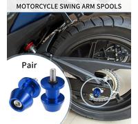 1 Paire De Diabolos De Bras Oscillant, 6mm M6X1.0 Diabolos De Bras Oscillant CNC Universels Pour Moto En Alliage D'Aluminium Durable Bleu