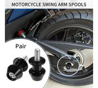 1 Paire De Diabolos De Bras Oscillant, 8mm M8X1.25 Diabolos De Bras Oscillant CNC Universels Pour Moto En Alliage D'Aluminium Durable Noir