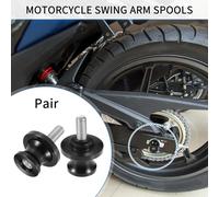 1 Paire De Diabolos De Bras Oscillant, 8mm M8X1.25 Diabolos De Bras Oscillant CNC Universels Pour Moto En Alliage D'Aluminium Durable, Noir
