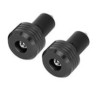 1 Paire de Embouts de Guidon de Moto, Bouchons de Capuchons Coulissants d'Extrémité de Guidon de Poignées de Moto en Alliage d'Aluminium de 22mm(Noir)
