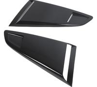 1 paire de fenêtres latérales arrière Bouteille d'air ABS - Triangle Quartier Housse pour Mustang 2017-2023 Noir