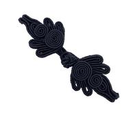 1 paire de fermetures à coudre réglables colorées avec boutons traditionnels chinois pour pull, écharpe, cardigan, nœud, boutons de chemise