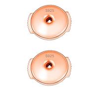 1 paire de fermoirs de boucles d'oreilles de rechange 6 mm Or rose