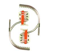 1 paire de fers à grimper pour poteaux en bois, acier au carbone, réglable (25 - 60 cm), portable, pour cueillir des fruits et des noix de coco