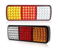 1 paire de feux arrière LED pour camion, feux de freinage 12 V, clignotants, feux de recul, feux de freinage arrière pour semi-camions, remorques, tracteurs, camping-cars