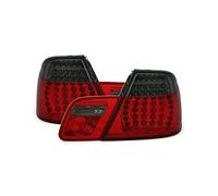 1 paire de feux arrière VT313, côté conducteur et passager, ensemble complet LED en verre transparent rouge fumé compatible avec BMW Série 3 E46 1999 2000 2001 2002 2003 Coupé