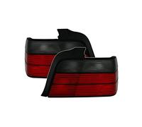 1 paire de feux arrière VT482 côté conducteur et passager - Kit complet LED rouge fumé compatible avec BMW Série 3 E36 Berline 1990 1991 1992 1993 1994 1995 1996 1997 1998