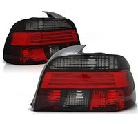 1 paire de feux arrières compatibles avec BMW Série 5 E39 Berline 1995 1996 1997 1998 1999 2000 BR-1758 côté conducteur et passager, ensemble complet de feux arrières rouge fumé