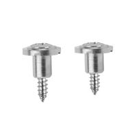 1 paire de fixations de cordes pour guitares électriques de style vintage avec vis de montage pour une stabilité d'accordage durable (argenté)