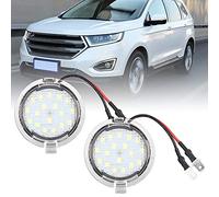 1 paire de flaques de rétroviseur de voiture LED blanche brillante Convient pour Edge Mondeo MK5 Fusion Gen 2 Flex SEL Explorer Everest Expedition Taurus et gamme King Ranch