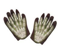 1 paire de gant squelette phosphorescent taille enfant deguisement halloween Multicolor G