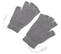 1 paire de gants chauffants USB pour femmes, mitaines d'hiver en laine, chauffe-mains, gants chauffants rechargeables pour ordinateur portable