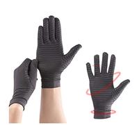 1 paire de gants de compression en cuivre infusé respirant et antidérapant pour l'arthrite, soulage la douleur du canal carpien, les tendinites et l'arthrose (S)