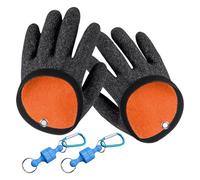 1 Paire De Gants De Pêche, 2 Pièces De Boucles Magnétiques, Gants De Pêche en Latex, Gants De Pêche Antidérapants, Gants De Protection pour La Pêche en Mer