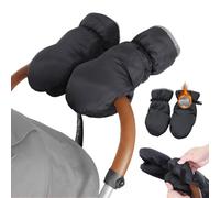 1 paire de gants de poussette pour bébé, gants de poussette toutes saisons, avec gants amovibles, housses de guidon faciles à enfiler pour l'hiver, chauds pour les parents, pour l'hiver et les jours