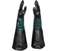 1 paire de gants de sablage pour cabine SBC-220/350/420/990 | pour cabine de sablage 220l, 350l, 420l ou 990l | 600mm Gants longs en caoutchouc doublés, intérieur textile, avec coutures renforcées