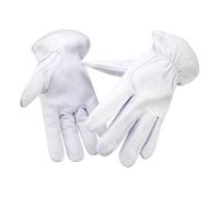 1 paire de gants de travail de sécurité générale en cuir de chèvre Durable for la conduite de camion entrepôt/jardinage Construction de ferme