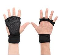 1 Paire De Gants D'entraînement De Musculation Femmes Hommes Fitness Sport Musculation Poignées De Gymnastique Main Paume Protecteur, Noir Xl Noir