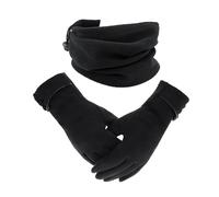 1 paire de gants d'hiver pour femme, 1 foulard, gants à boutons en daim, écran tactile et gants de cyclisme antidérapants, coupe-vent et chauds, adaptés pour le ski et les activités de plein air