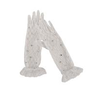 1 Paire De Gants En Dentelle Pour Petites Filles Âgées 3 À 12 Ans Mitaines À Fleurs Fête Première Communion Et Gants Mariage Événements Spéciaux