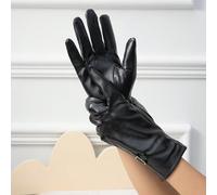 1 paire de gants en PU mince et doublés thermiques avec écran tactile complet, accessoires quotidiens et décontractés Taille UniqueUnicolorePolyuréthane