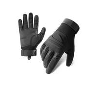 1 Paire de Gants Moto Tactiles - Coque Souple Respirante Anti-dérapante - Taille L Noir (Z187)
