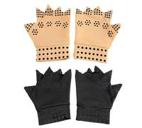 1 Paire De Gants Sans Doigts De Therapie Magnetique Soulagement De La Douleur Arthrite Guerir Les Articulations Supports De Soins De Sante Outils Livraison Directe