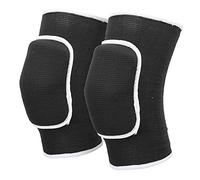 1 paire de genouillères de protection,genouillères pour volley-ball,Genouillère de Compression Sports,genouillères épaisses en éponge, genouillère, genouillère pour enfants adultes(Noir et blanc)