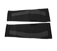 1 Paire De Genouilleres De Sport Extensibles En Tricot, Protection Contre La Pression, Respirantes, Motif A Double Ondulation, Noires, L 46 Cm
