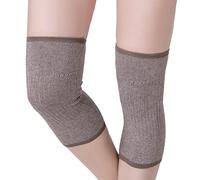 1 paire de genouillères unisexe en laine chaude pour l'hiver Coussinets épais Genouillère de protection pour femme et homme Danse et autres sports - Soulage les douleurs articulaires et l'arthrite