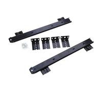 1 paire de glissières coulissantes à roulement à billes à faible bruit pour plateau de clavier en bois, support de suspension suspendu, montage latéral, rails coulissants sous le bureau robuste