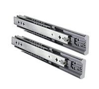 1 paire de glissières de tiroir à extension complète avec fermeture en douceur - Glissières de tiroir robustes à roulement à billes - Amovibles - pour éère alimentaire coulissante, armoire de cuisine,